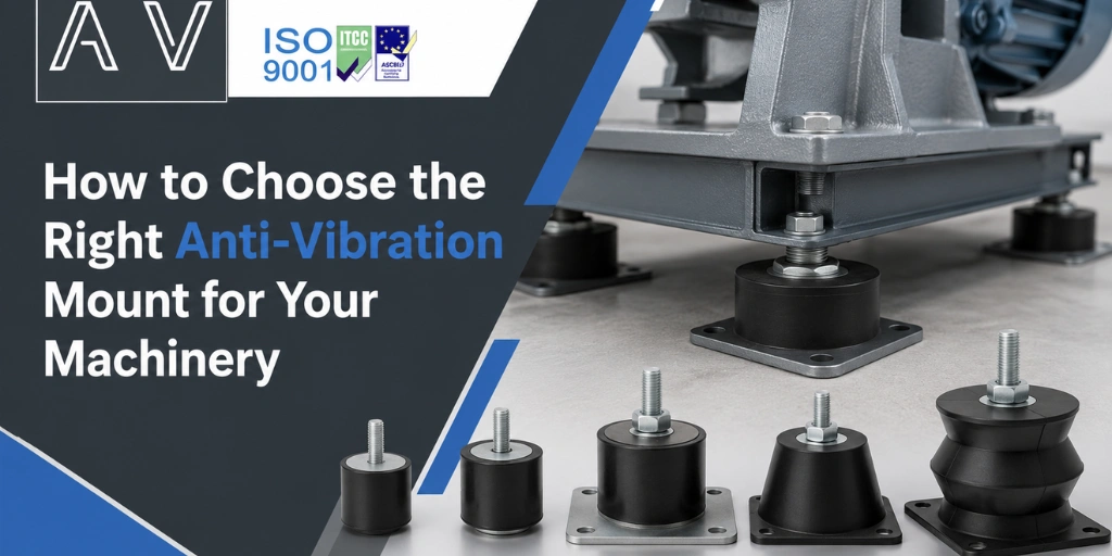 Anti-vibration mounts for industrial machinery vibration isolation